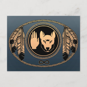 First Nations Cards Wolf Native Art Cards Metis