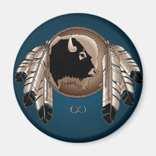 First Nations Fridge Magnet Native Art Metis Pride