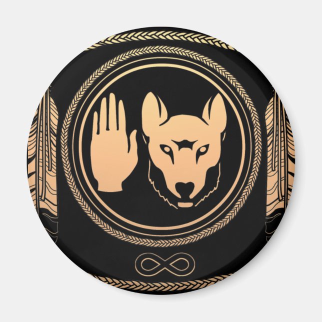 First Nations Magnets Metis Wolf Native Art (Front)