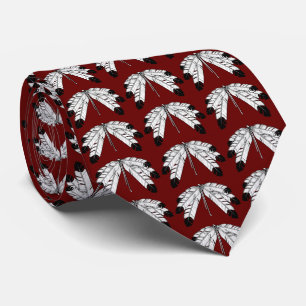 First Nations Tie Native Eagle Feather Tie