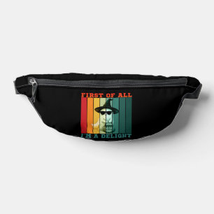 FIRST OF ALL I'M A DELIGHT FUNNY CUTE GHOST BUM BAGS