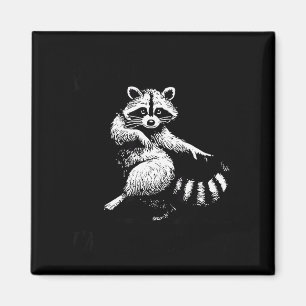 First Of All I'm A Delight Funny Raccoon Lover  Magnet