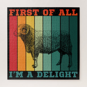 FIRST OF ALL I'M A DELIGHT JIGSAW PUZZLE