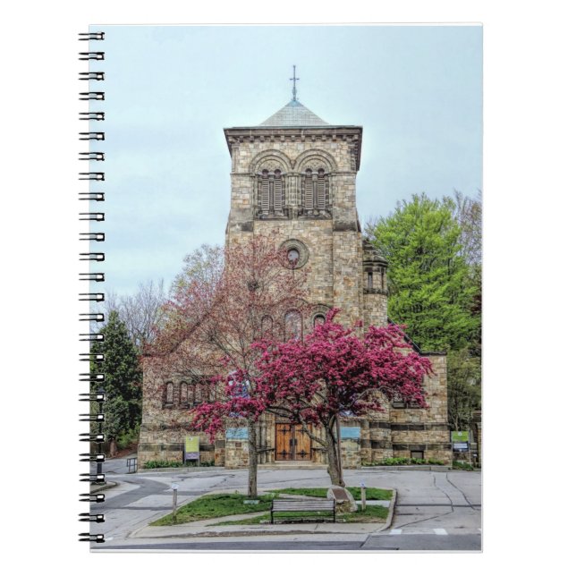 First Parish Plymouth in Spring Notebook (Front)