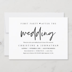 First party after the wedding, Brunch celebration Invitation