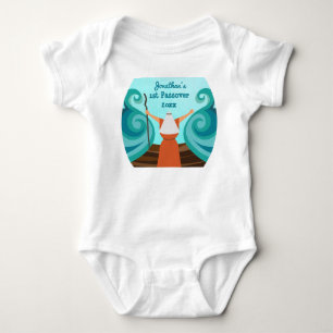 First Passover Custom Baby Name Year Cute Moses B Bodysuit