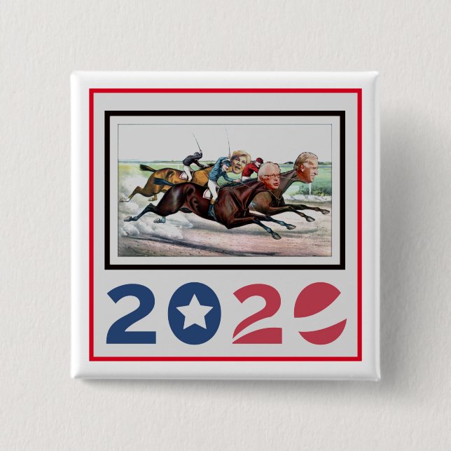 First Past the Post 2020 15 Cm Square Badge (Front)