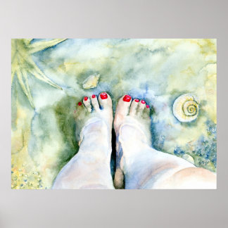 First Pedicure Canvas Print
