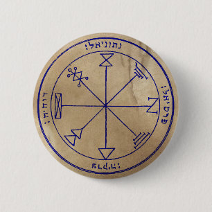 First Pentacle of Jupiter 6 Cm Round Badge