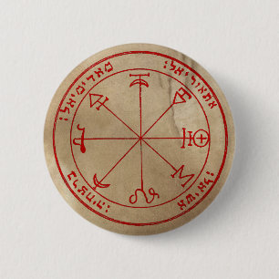 First Pentacle of Mars 6 Cm Round Badge