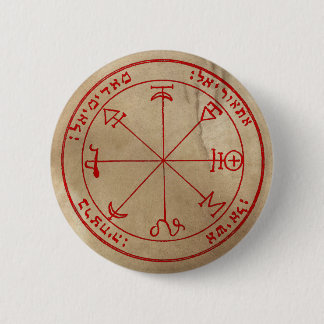 First Pentacle of Mars 6 Cm Round Badge