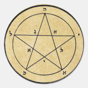 First Pentacle of Mercury Classic Round Sticker