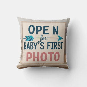 First Photo : Open for Baby’s Milestone Moments Cushion