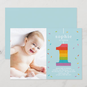 First Piñata Baby First Birthday Party Invitation