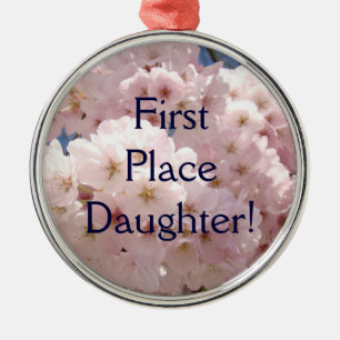 First Place Daughter Ornament Pink Blossom Award