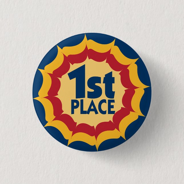 First Place Ribbon Winner Badge (Front)