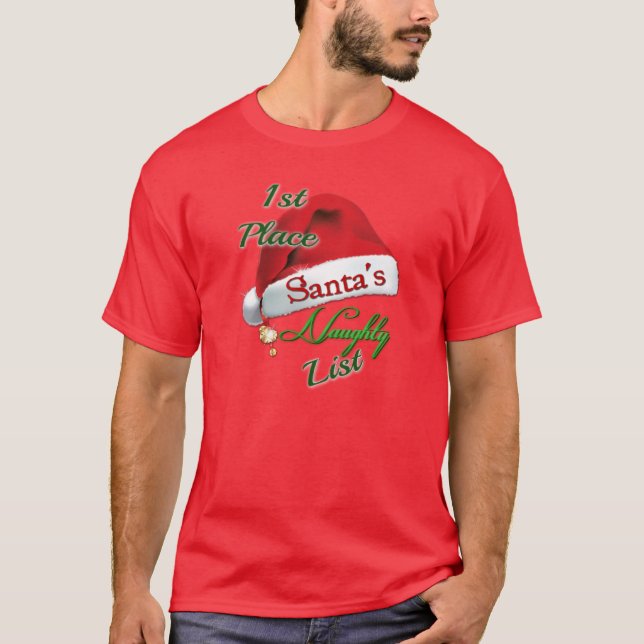 First Place Santa's Naughty List T-Shirt (Front)