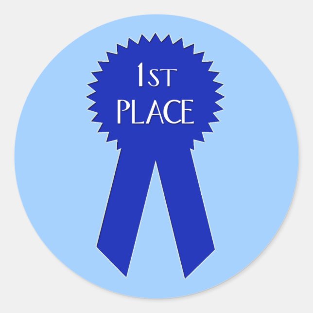 First Place Stickers - Customised (Front)