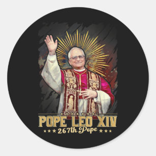 First Pope From America In Chicago Da Pope Classic Round Sticker