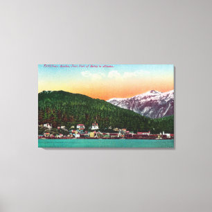 First Port of Entry in Alaska View Canvas Print