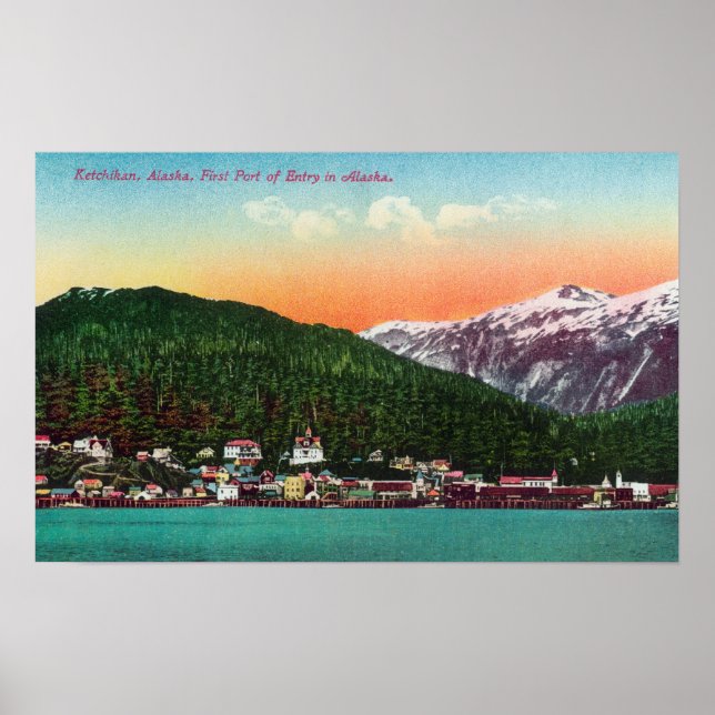 First Port of Entry in Alaska View Poster (Front)