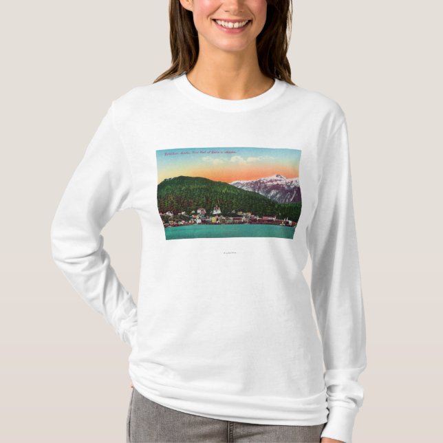 First Port of Entry in Alaska View T-Shirt (Front)