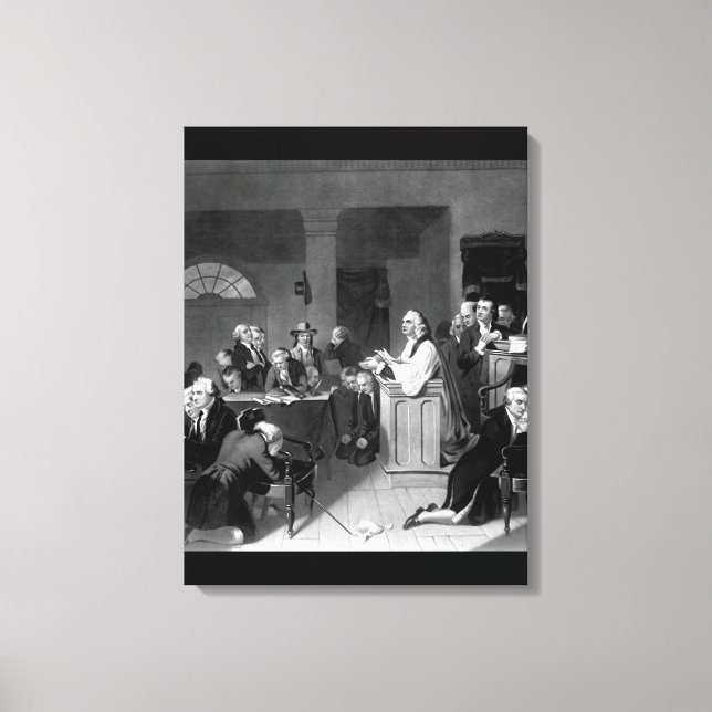 First Prayer in Congress, September _War Image Canvas Print (Front)