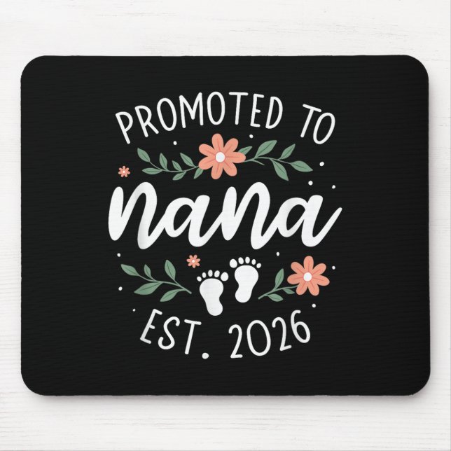 First Pregnancy Announcement Grandma - Promoted To Mouse Mat (Front)