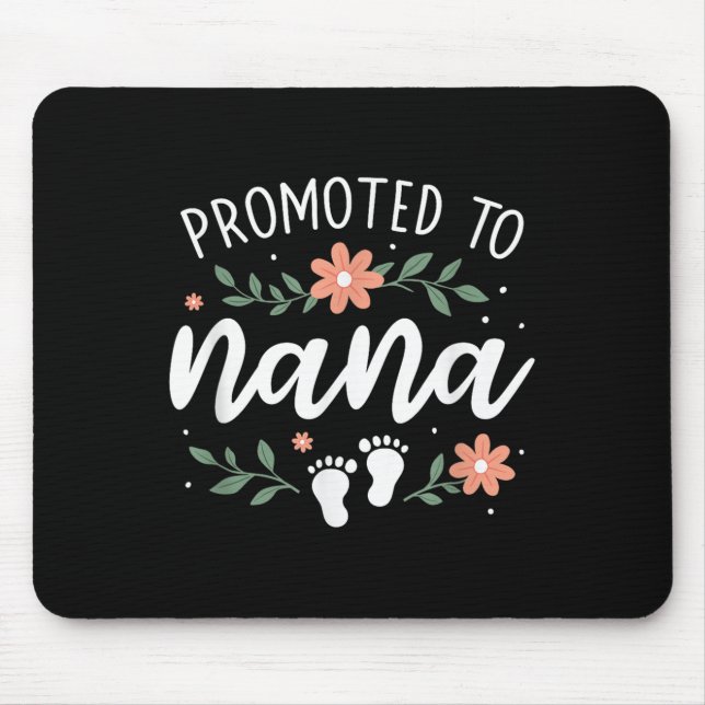 First Pregnancy Announcement Grandma - Promoted To Mouse Mat (Front)