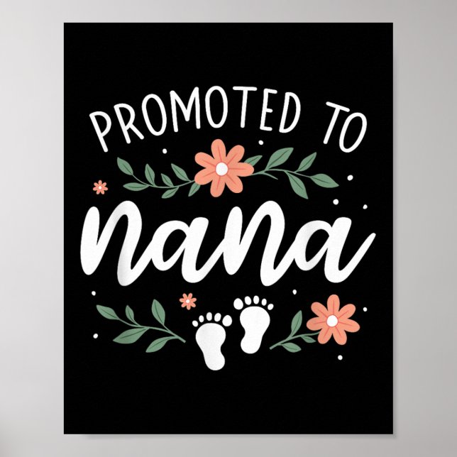 First Pregnancy Announcement Grandma - Promoted To Poster (Front)