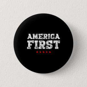 First Pro-trump Men Women 6 Cm Round Badge