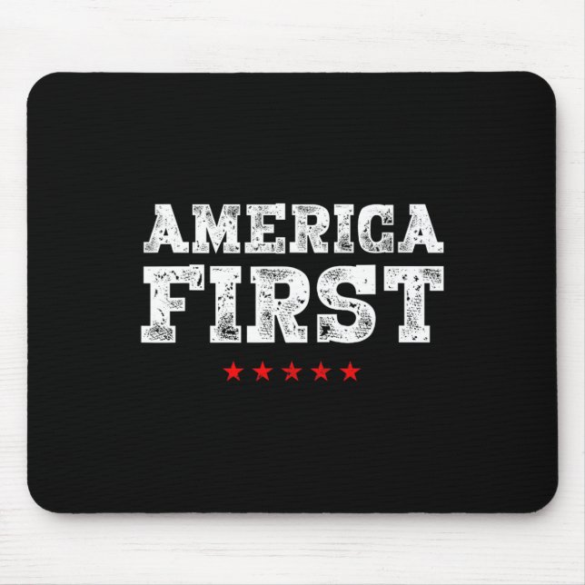 First Pro-trump Men Women  Mouse Mat (Front)