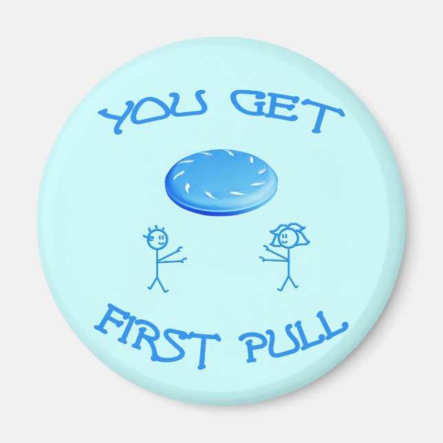 First Pull Frisbee Magnet (Front)