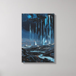 "First Rain on Earth" Oil Painting #3 Canvas Print