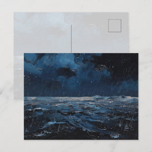 "First Rain on Earth" Oil Painting #8 Postcard