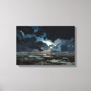 "First Rain on Earth" Oil Painting #9 Canvas Print