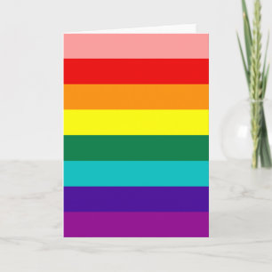 First Rainbow Gay Pride Flag Card