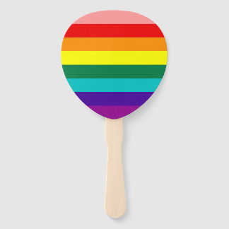 First Rainbow Pride Flag Hand Fan
