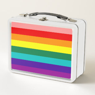 First Rainbow Pride Flag Metal Lunch Box