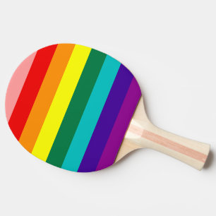 First Rainbow Pride Flag Ping Pong Paddle