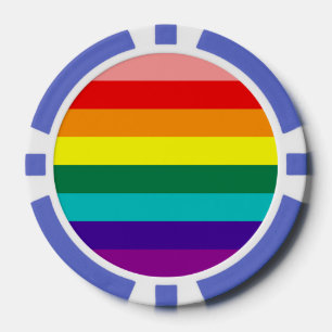 First Rainbow Pride Flag Poker Chips