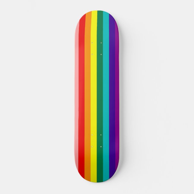 First Rainbow Pride Flag Skateboard (Front)