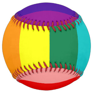 First Rainbow Pride Flag Softball
