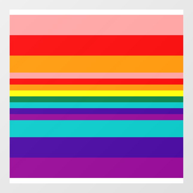 First Rainbow Pride Flag  Window Cling (Sheet)