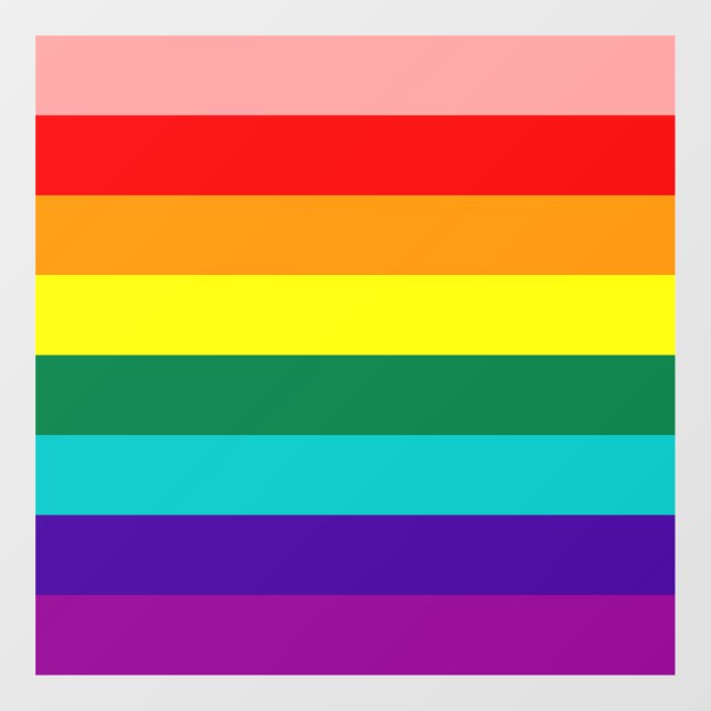 First Rainbow Pride Flag Window Cling (Sheet)