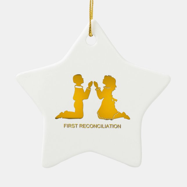 First Reconciliation Ceramic Tree Decoration (Front)