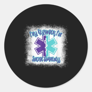 First Resnders For Suicide Awareness Emt Paramedic Classic Round Sticker