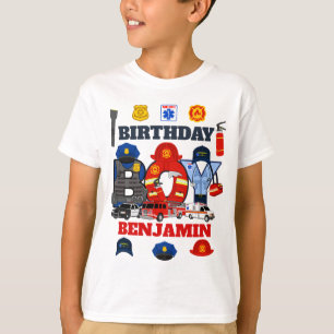 First Responder Birthday Boy emergency T-Shirt