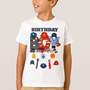 First Responder Birthday Boy   emergency  T-Shirt