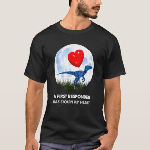 First Responder t rex Dinosaur humour T-Shirt